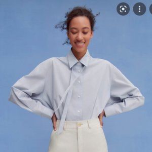 NEW Uniqlo U Oversized Bow-Tie Shirt